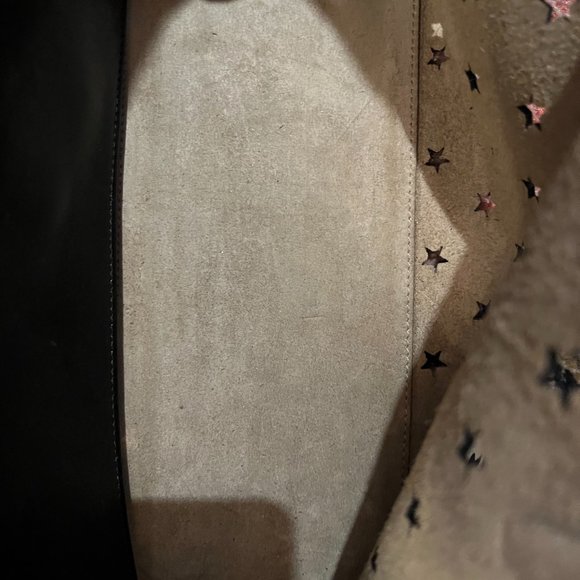 ** JIMMY CHOO Pimlico Star Punching Shoulder Open Tote Bag ** - Picture 12 of 16